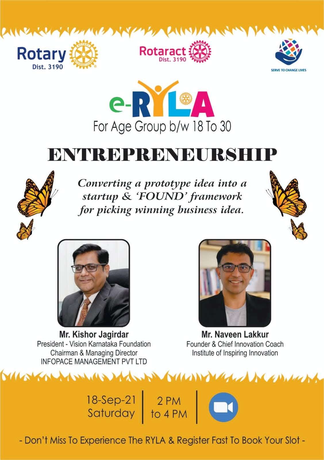 e-RYLA – Entrepreneurship Session